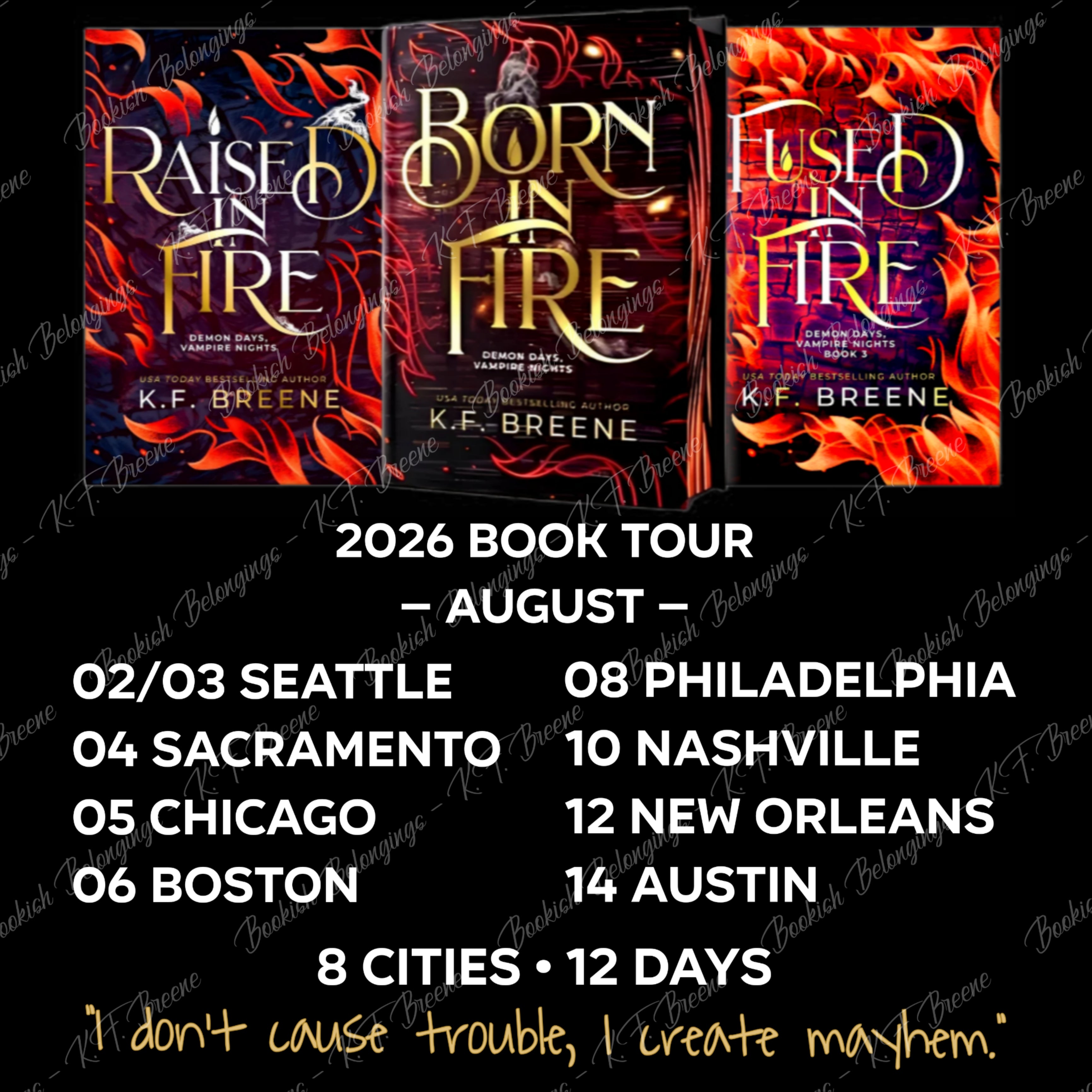 Official K.F. Breene 2026 Book Tour Event Tee (Lightweight Edition)